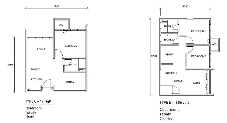 Unit floor plan